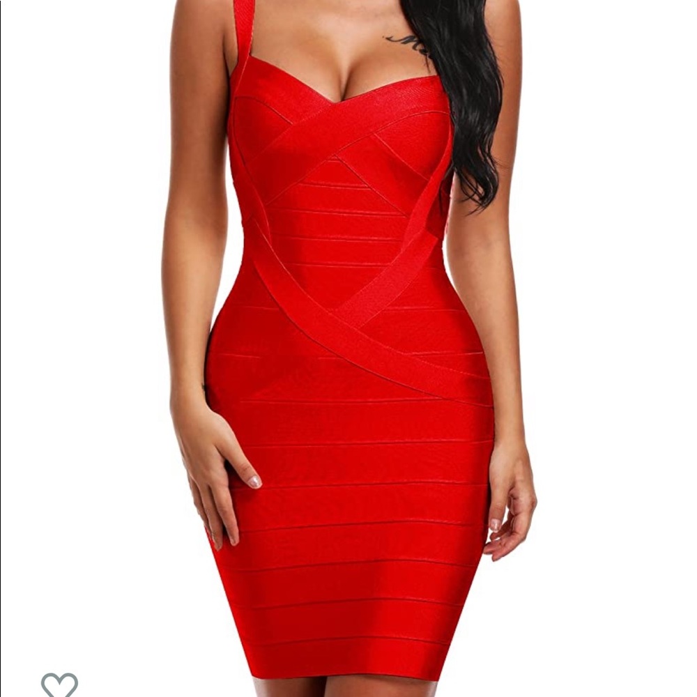 Pink bandage dress